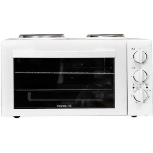 ΦΟΥΡΝ.ΕΠΙΤΡ.ΗΛ.2 ΕΣΤ DAVOLINE STAR 4008 WH ΛΕΥΚΟ  38LT 1200W